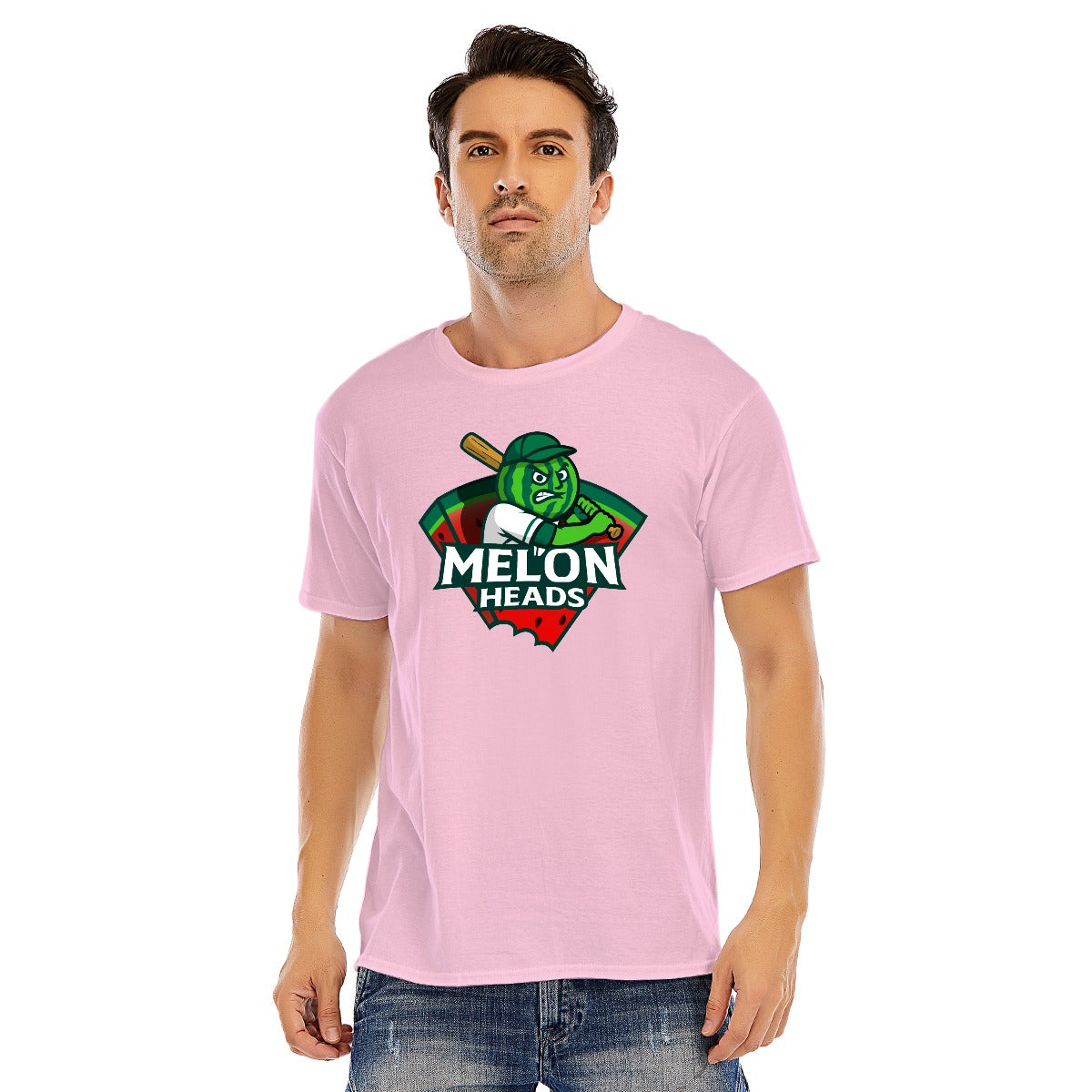Unisex Cotton Melonheads O-neck Short Sleeve T-shirt (DTF)