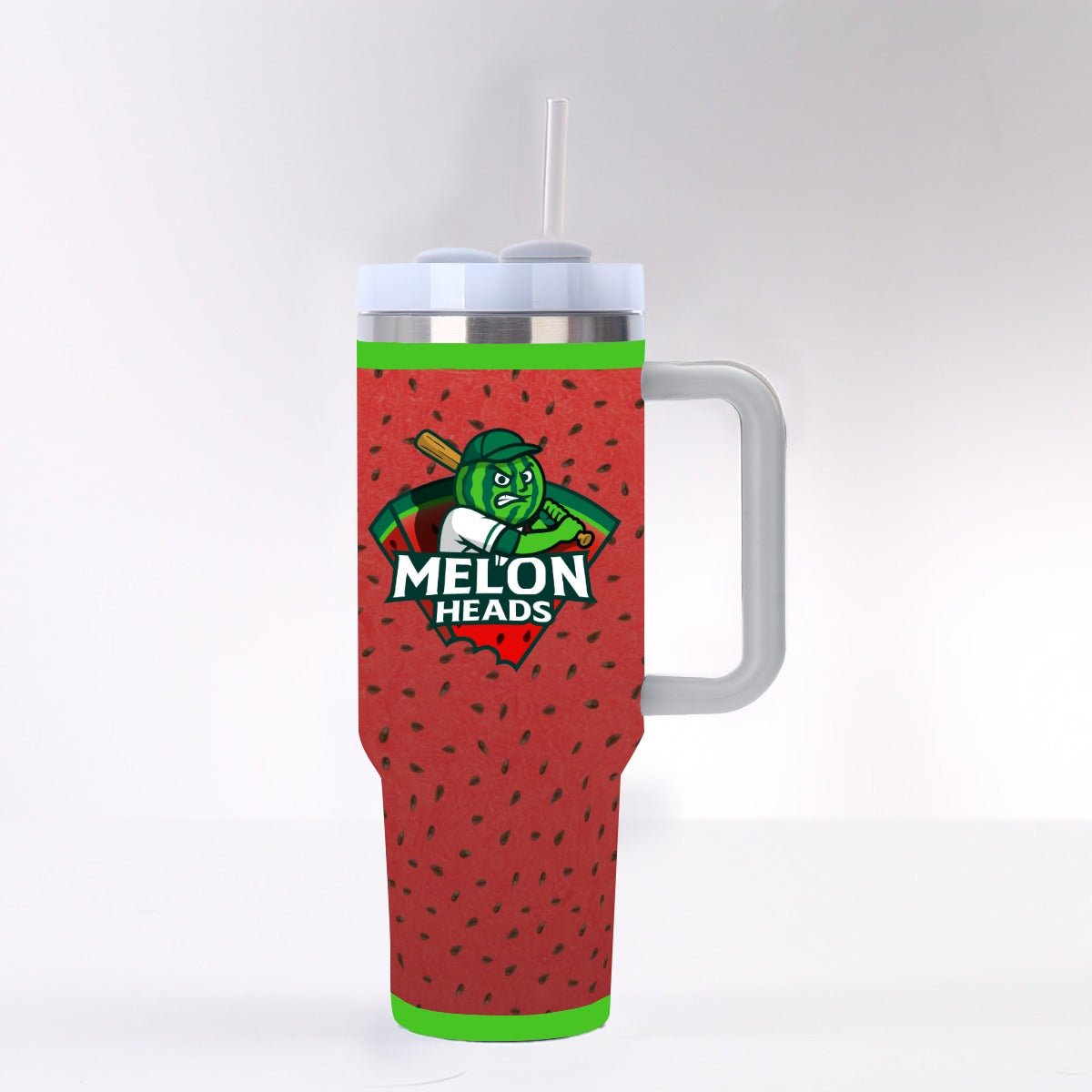Melonheads 40 oz Tumbler With Handle and Lid