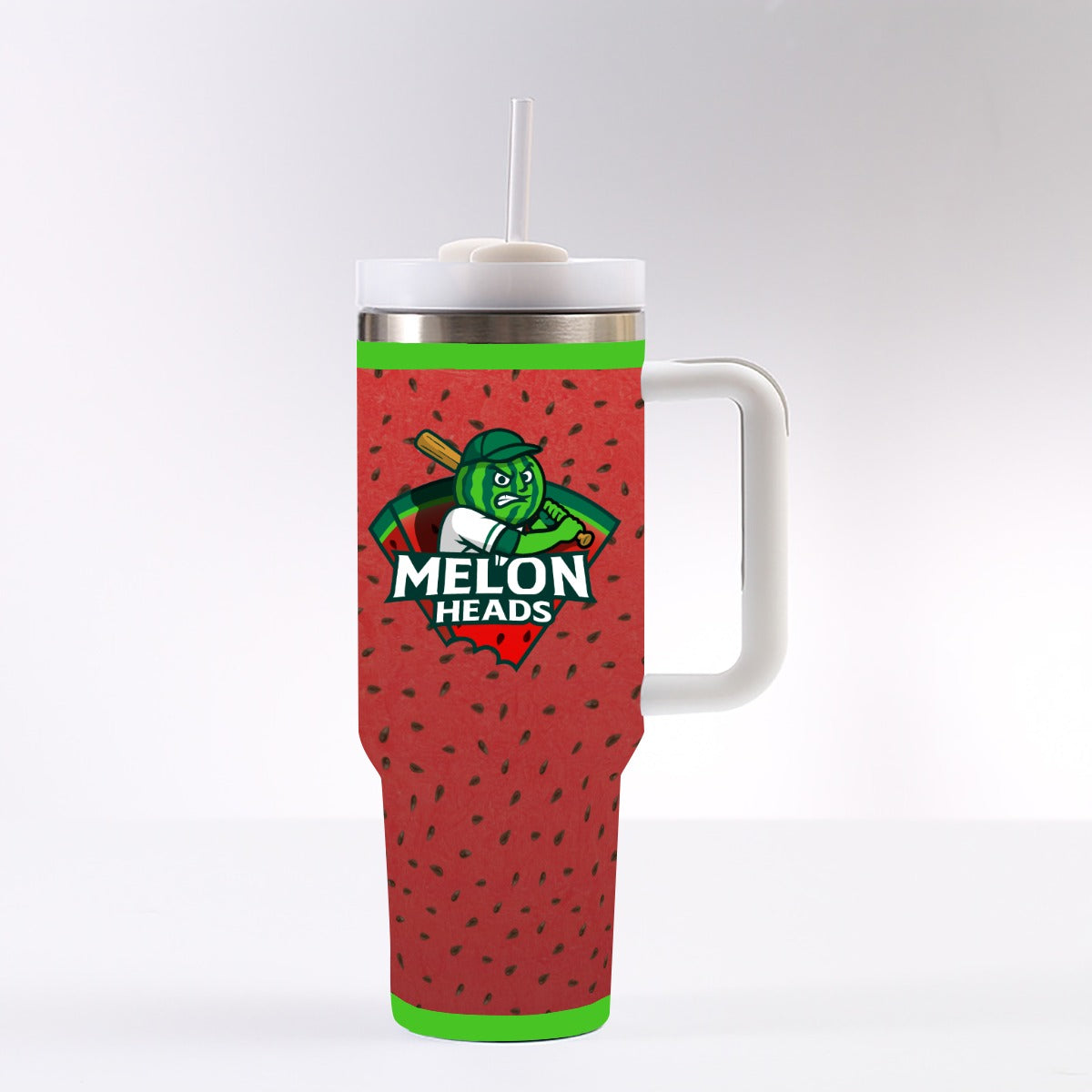 Melonheads 40 oz Tumbler With Handle and Lid