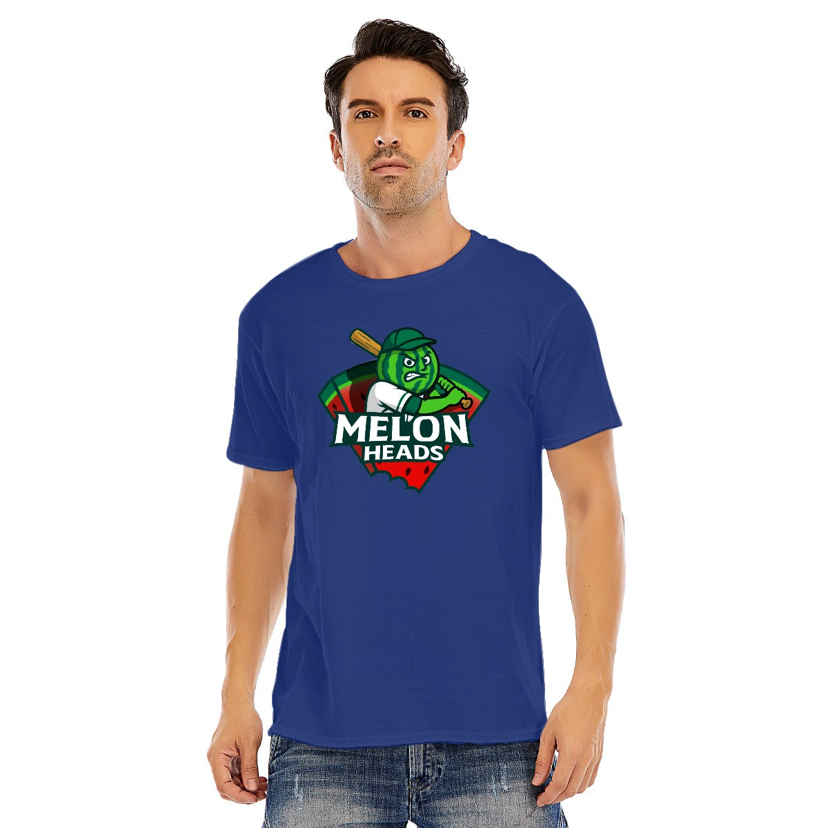 Unisex Cotton Melonheads O-neck Short Sleeve T-shirt (DTF)
