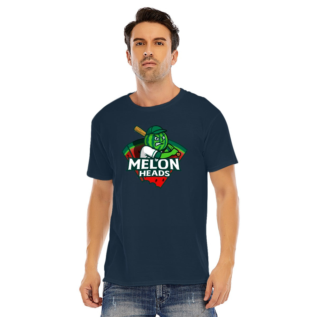 Unisex Cotton Melonheads O-neck Short Sleeve T-shirt (DTF)