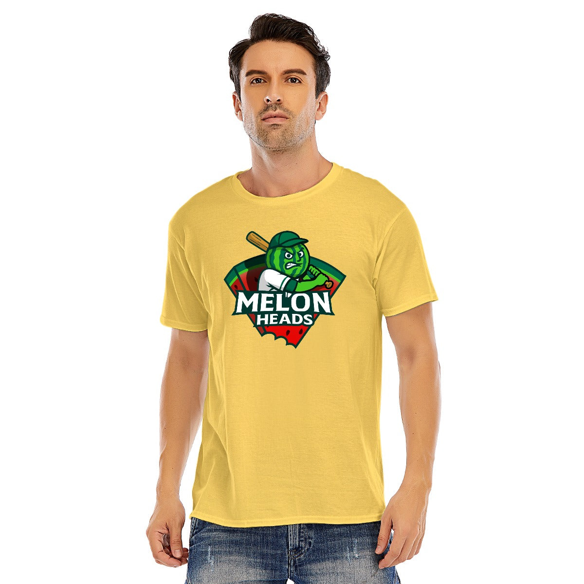 Unisex Cotton Melonheads O-neck Short Sleeve T-shirt (DTF)