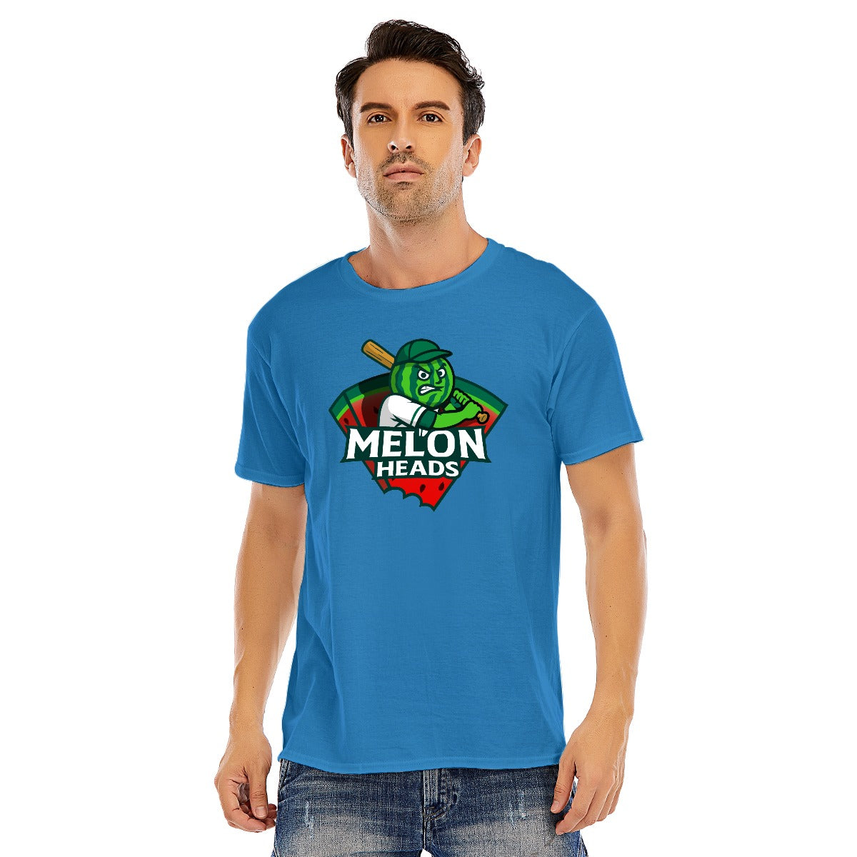 Unisex Cotton Melonheads O-neck Short Sleeve T-shirt (DTF)