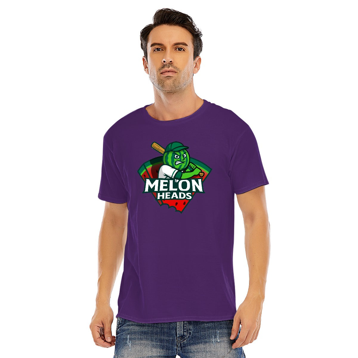 Unisex Cotton Melonheads O-neck Short Sleeve T-shirt (DTF)