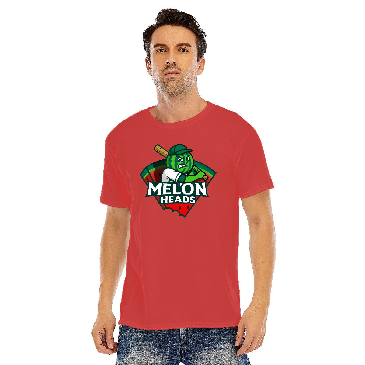 Unisex Cotton Melonheads O-neck Short Sleeve T-shirt (DTF)