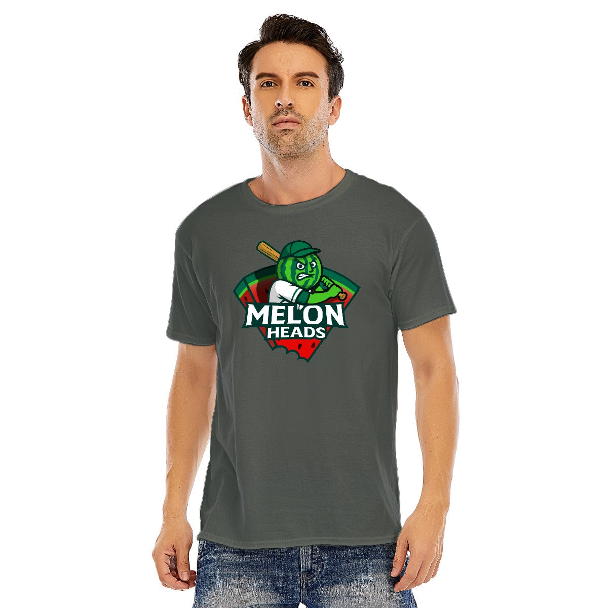 Unisex Cotton Melonheads O-neck Short Sleeve T-shirt (DTF)