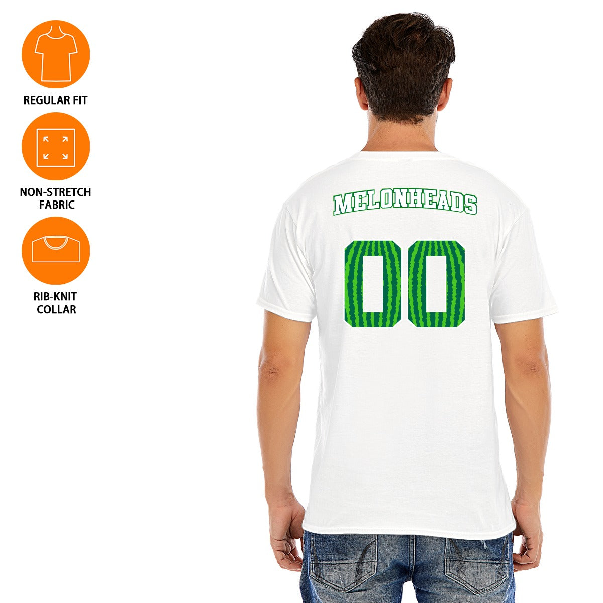 Unisex Cotton Melonheads O-neck Short Sleeve T-shirt (DTF)