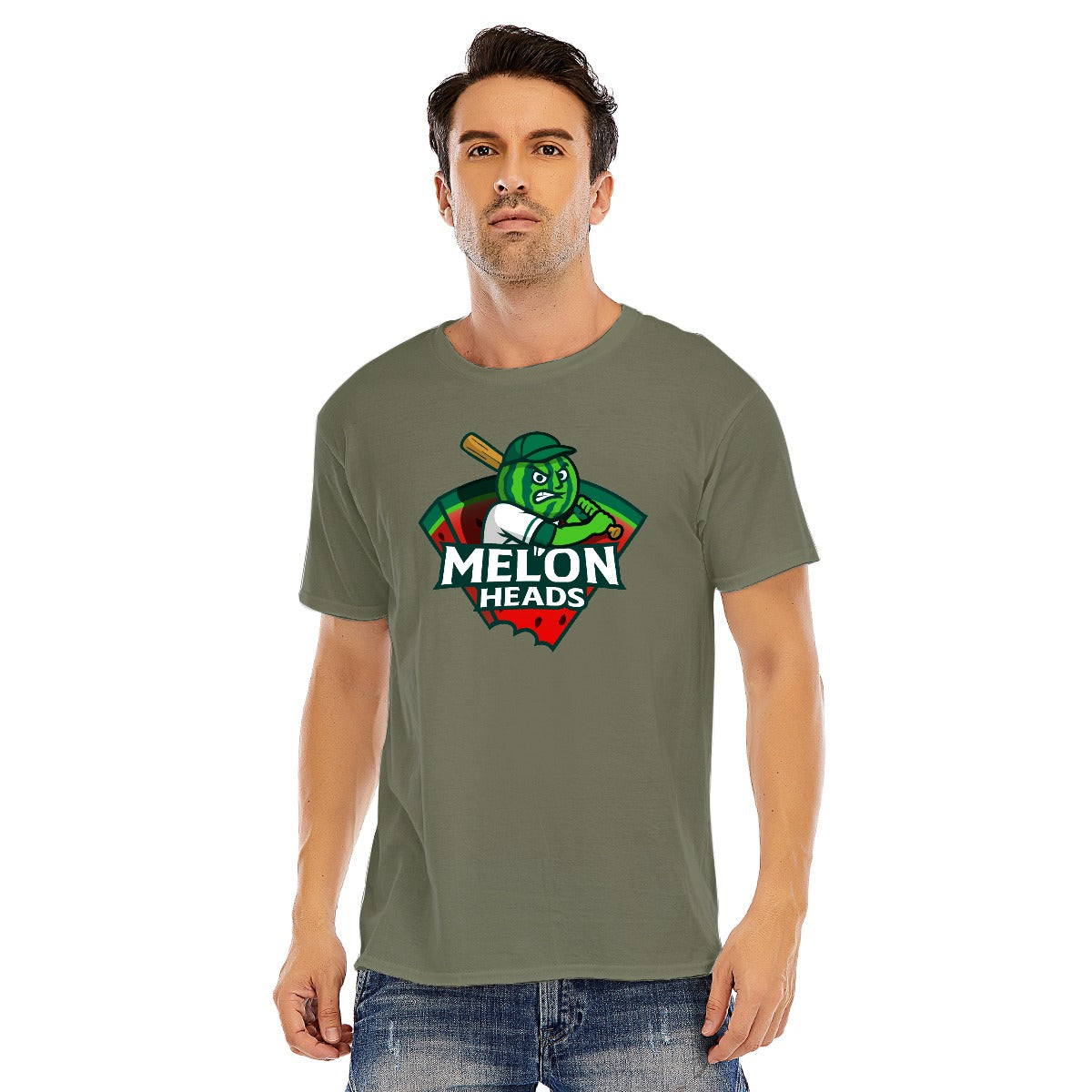 Unisex Cotton Melonheads O-neck Short Sleeve T-shirt (DTF)
