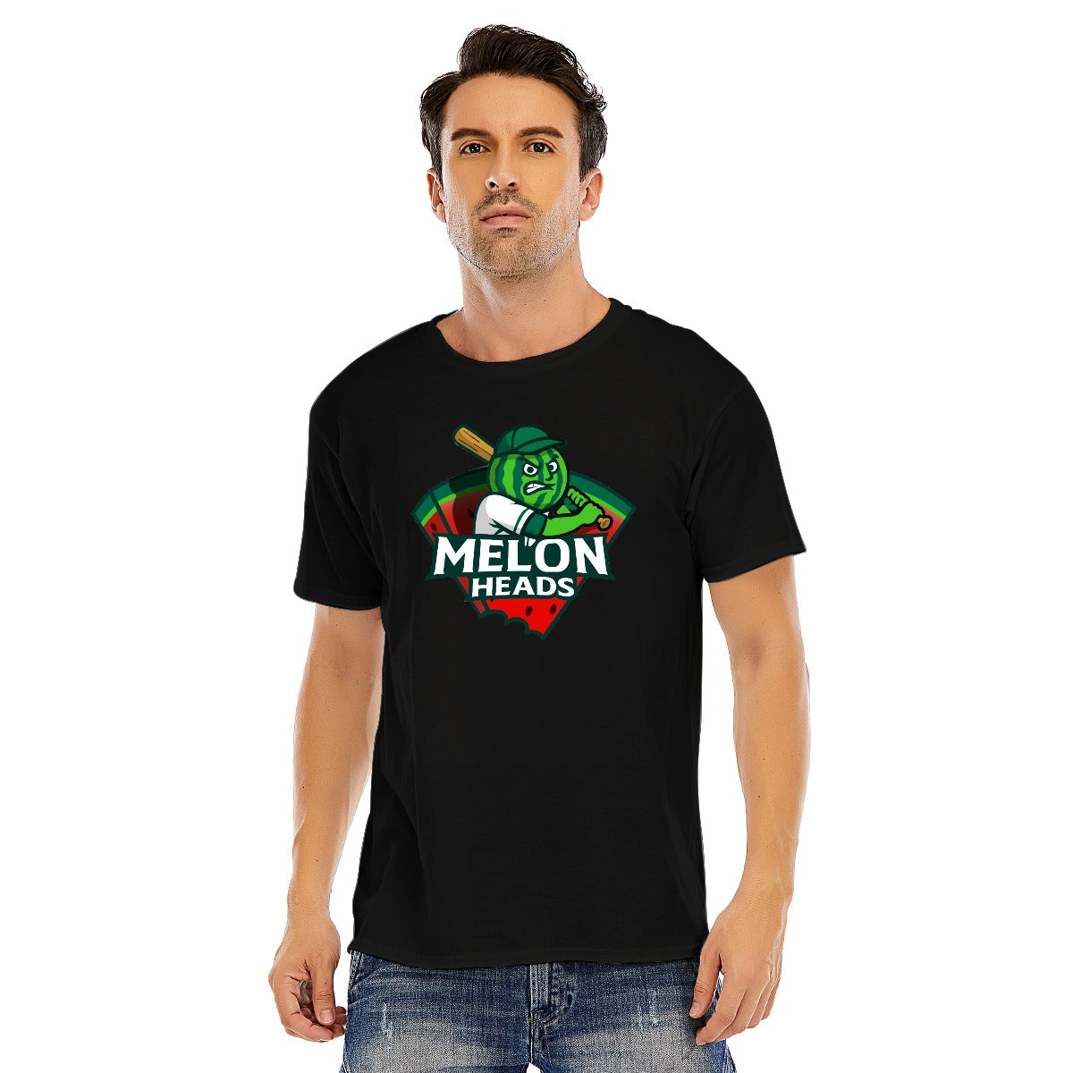 Unisex Cotton Melonheads O-neck Short Sleeve T-shirt (DTF)
